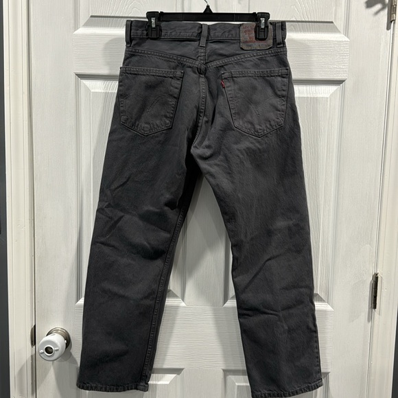 Men’s Dark Gray Levi’s 505 Regular Fit Jeans Size 32x29 EUC - Picture 2 of 10